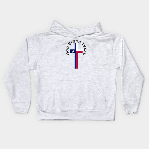 God Bless Texas Kids Hoodie by Faith Across the Nation